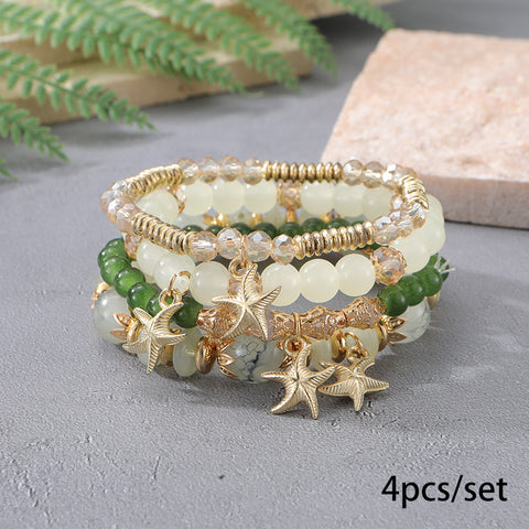 New Bohemian Bracelet Creative Tassel Multi-layer Beaded Bracelet m3331286