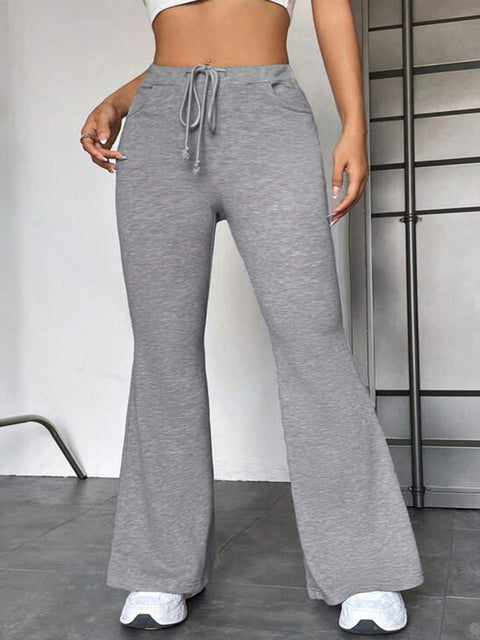 New women's clothing splicing yoga sports trousers outdoor casual flared trousers m301974