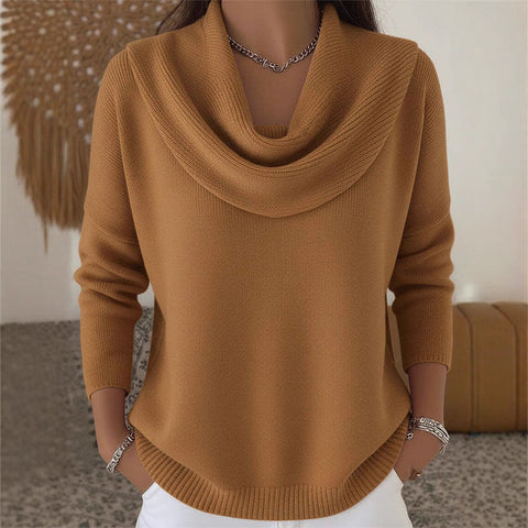 Autumn and winter new solid color long-sleeved top sweater m301898