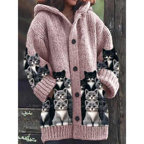 New Halloween Animal 3D Printed Casual Hooded Cloak Jacket m301664