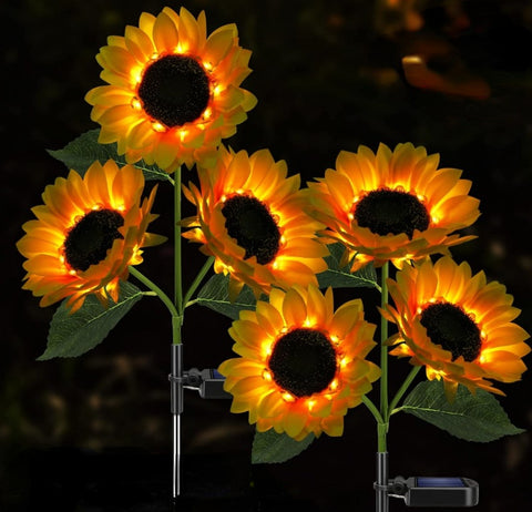 LED Solar Sonnenblumen Lampenkette Sonnenblume m3331168