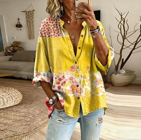 Printed Women's Long Sleeve Shirt FF303376
