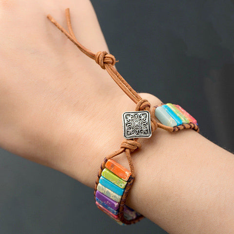 Fashionable Colorful Imperial Stone Bracelet m1915010551