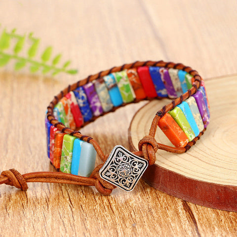 Fashionable Colorful Imperial Stone Bracelet m1915010551
