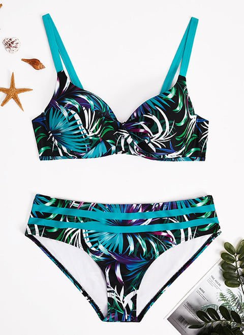 Polyester Pattern Bikinis Swimwear m1535045 (5573869)