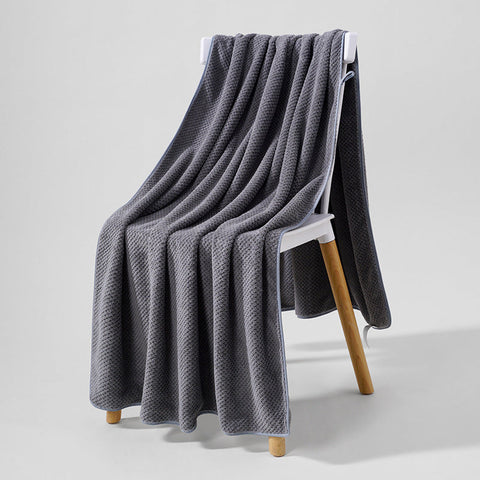 Large and thickened coral velvet pineapple absorbent bath towel m1915010550