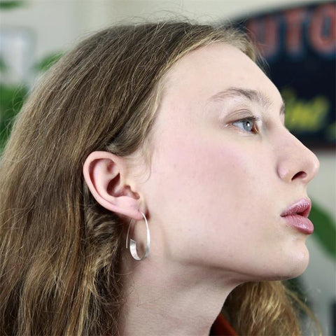 Circular spiral geometric earrings m1915010476