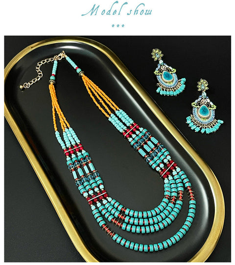 Exotic Bohemian Necklace m1915010648