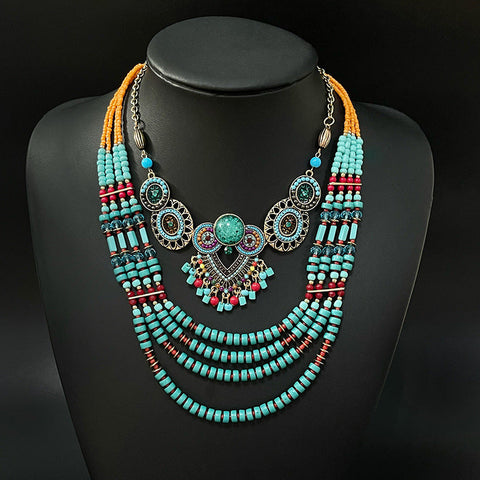 Exotic Bohemian Necklace m1915010648