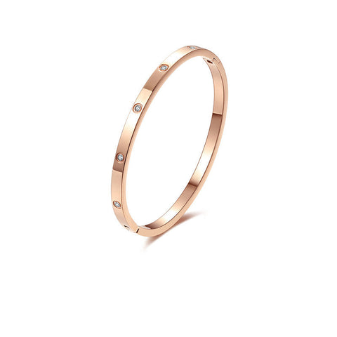 Rose gold titanium steel bracelet for women 1915010452