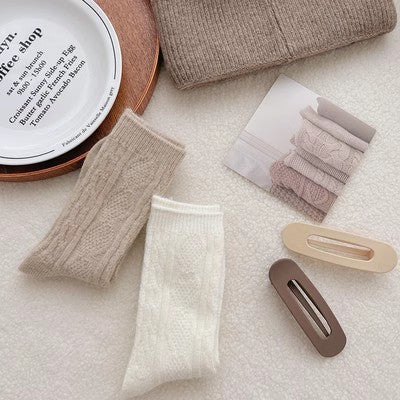 Cashmere pile socks women add cashmere thick warm stockings in autumn and winter m1915010467